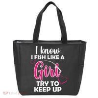 I Fish Like A Girl Try To Keep Up Tote Bag thumb 0
