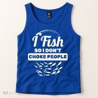I Fish So I Don't Choke People Tank Top thumb 2