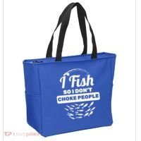 I Fish So I Don't Choke People Tote Bag thumb 2