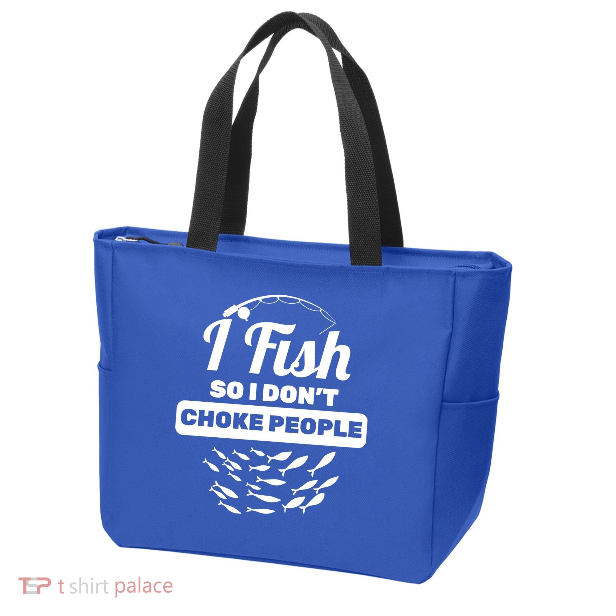 I Fish So I Don't Choke People Tote Bag