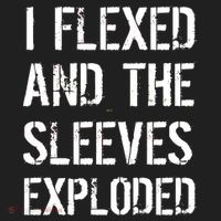 I Flexed And The Sleeves Exploded Golf Towel thumb 3