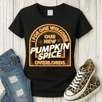  I For One Welcome Our New Pumpkin Spice Overloads Logo Women's T-Shirt thumb 3