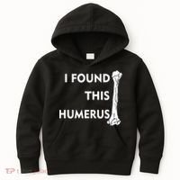 I Found This Humerus Kids Hoodie thumb 0