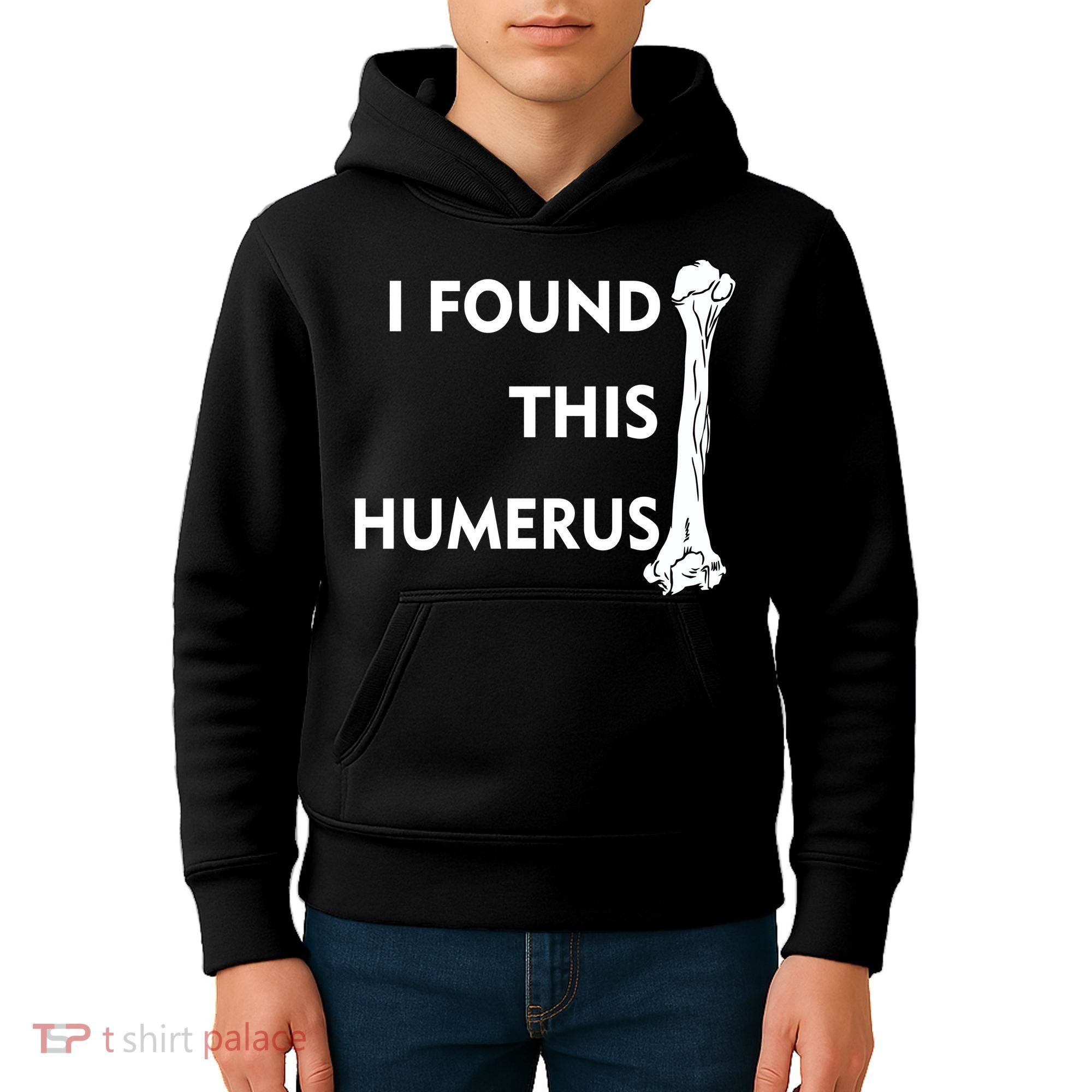 I Found This Humerus Kids Hoodie