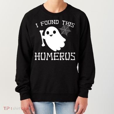 I Found This Humerus Funny Halloween Ghost Women's Sweatshirt
