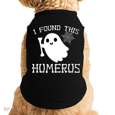 I Found This Humerus Funny Halloween Ghost Doggie Tank