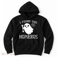 I Found This Humerus Funny Halloween Ghost Hoodie thumb 0