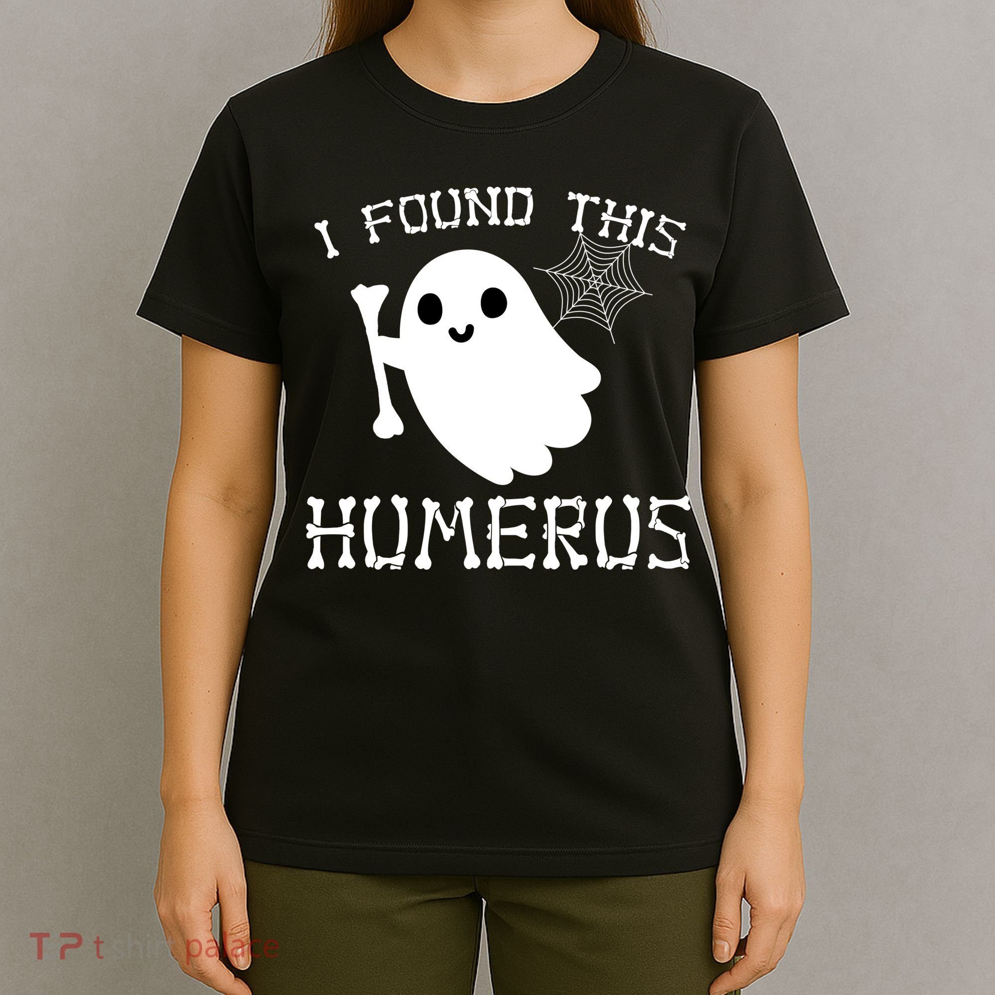 I Found This Humerus Funny Halloween Ghost T-Shirt