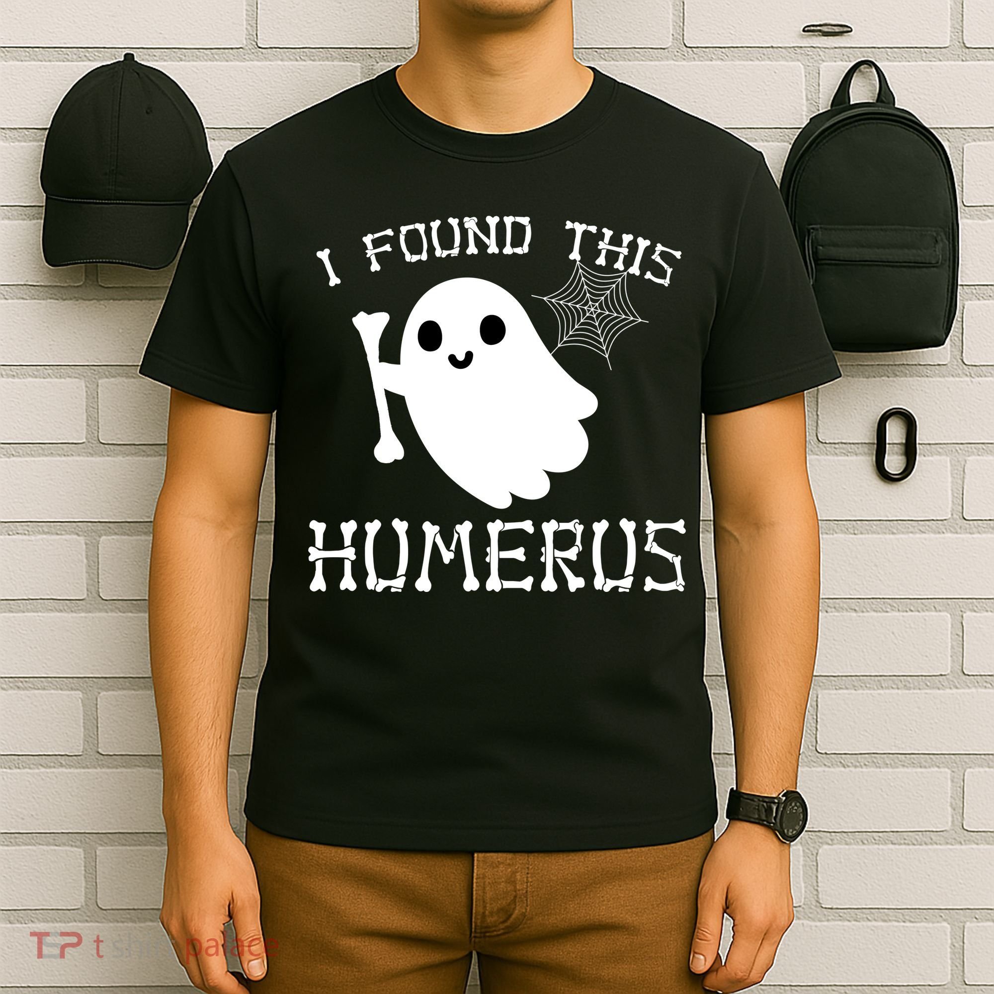 I Found This Humerus Funny Halloween Ghost T-Shirt