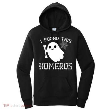 I Found This Humerus Funny Halloween Ghost Women's Hoodie