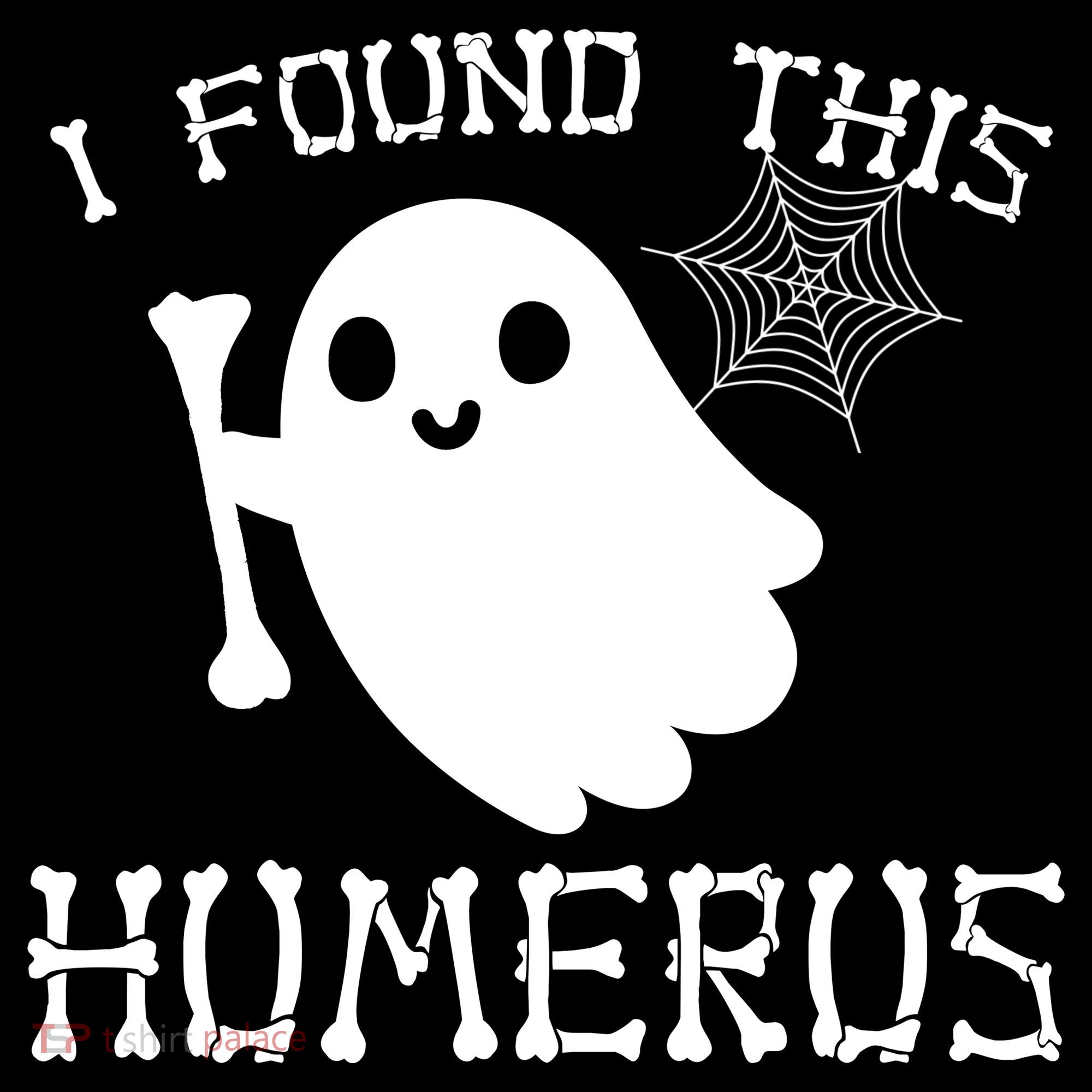 I Found This Humerus Funny Halloween Ghost Women's Hoodie