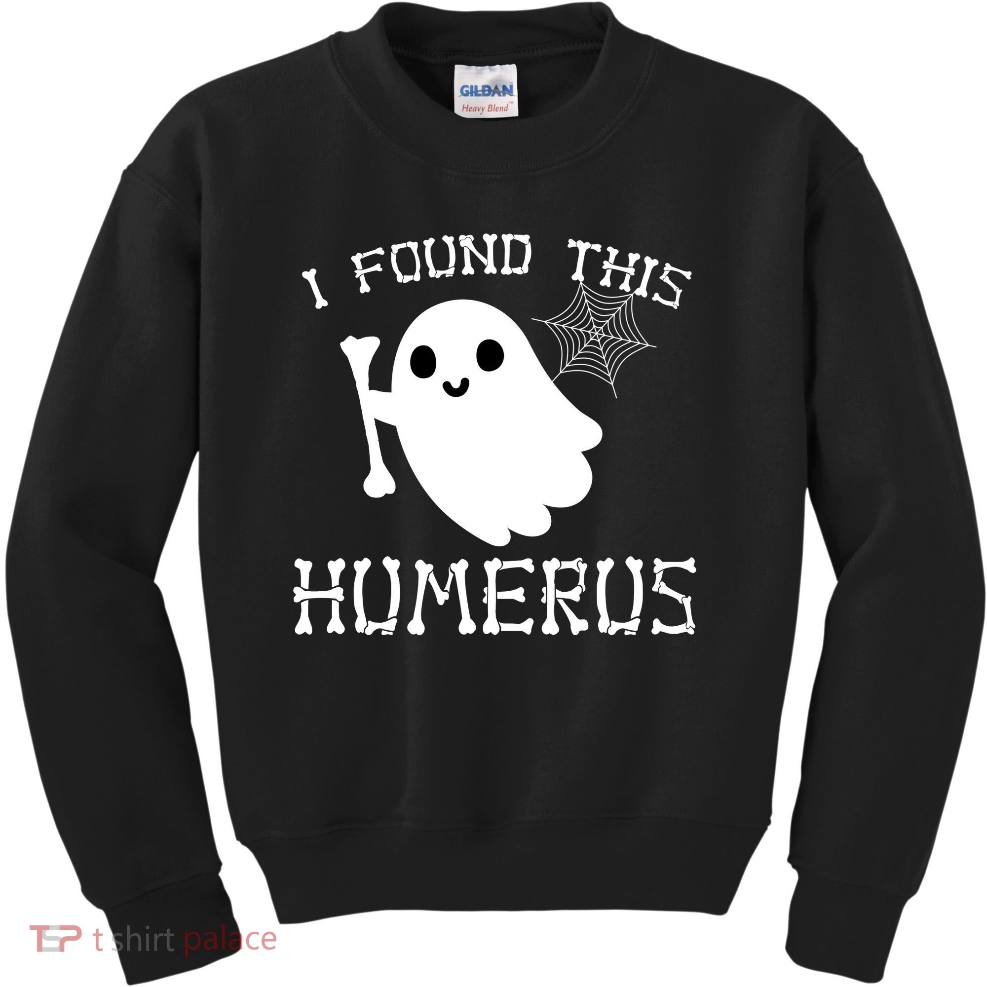 I Found This Humerus Funny Halloween Ghost Kids Sweatshirt