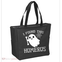I Found This Humerus Funny Halloween Ghost Tote Bag thumb 2
