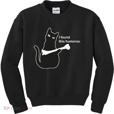 I Found This Humorous Cat Kids Sweatshirt