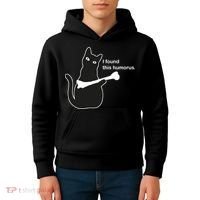 I Found This Humorous Cat Kids Hoodie thumb 4