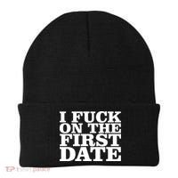 I Fuck On The First Date Beanie thumb 0