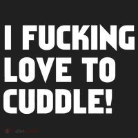 I Fucking Love To Cuddle! Golf Towel thumb 3
