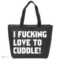 I Fucking Love To Cuddle! Tote Bag thumb 0