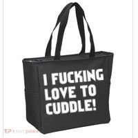 I Fucking Love To Cuddle! Tote Bag thumb 2