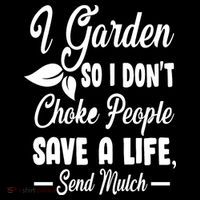I Garden So I Don't Choke People Women's Hoodie thumb 2