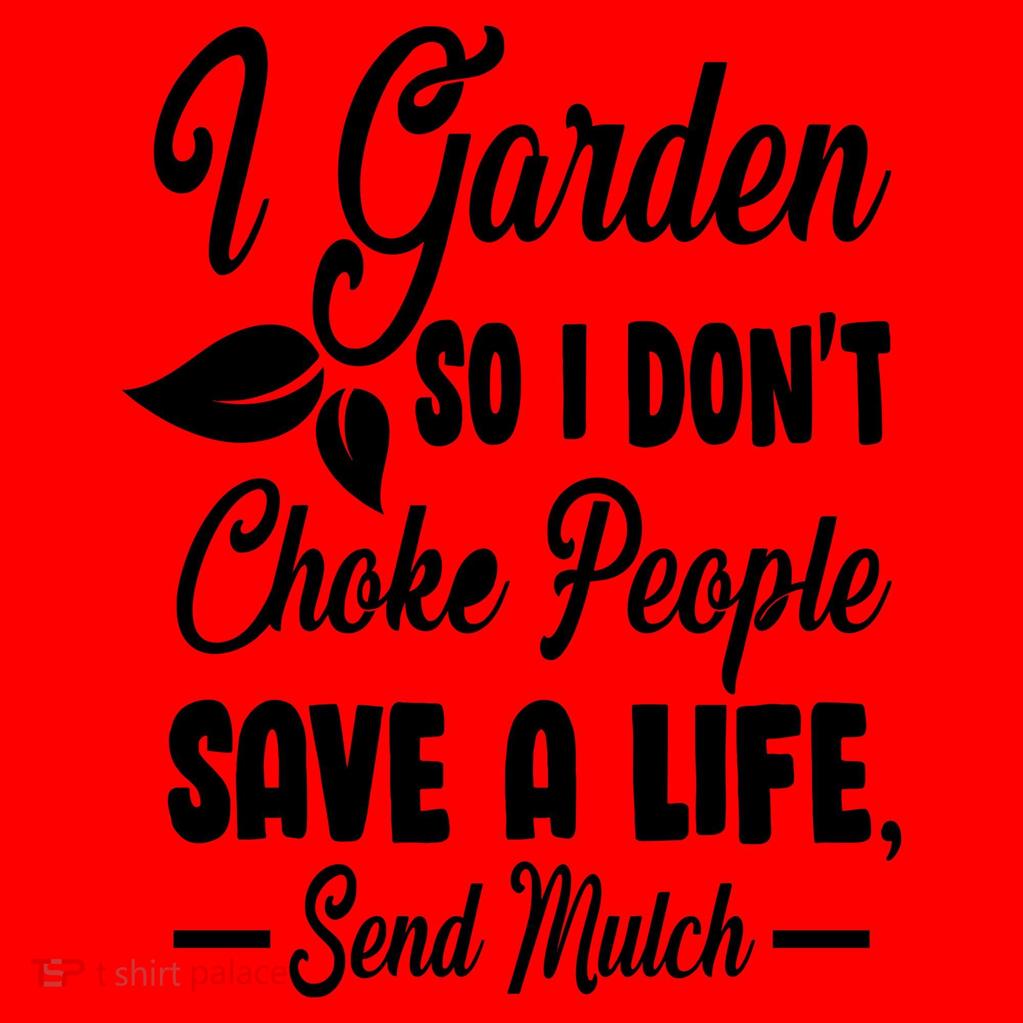 I Garden So I Don't Choke People Santa Hat