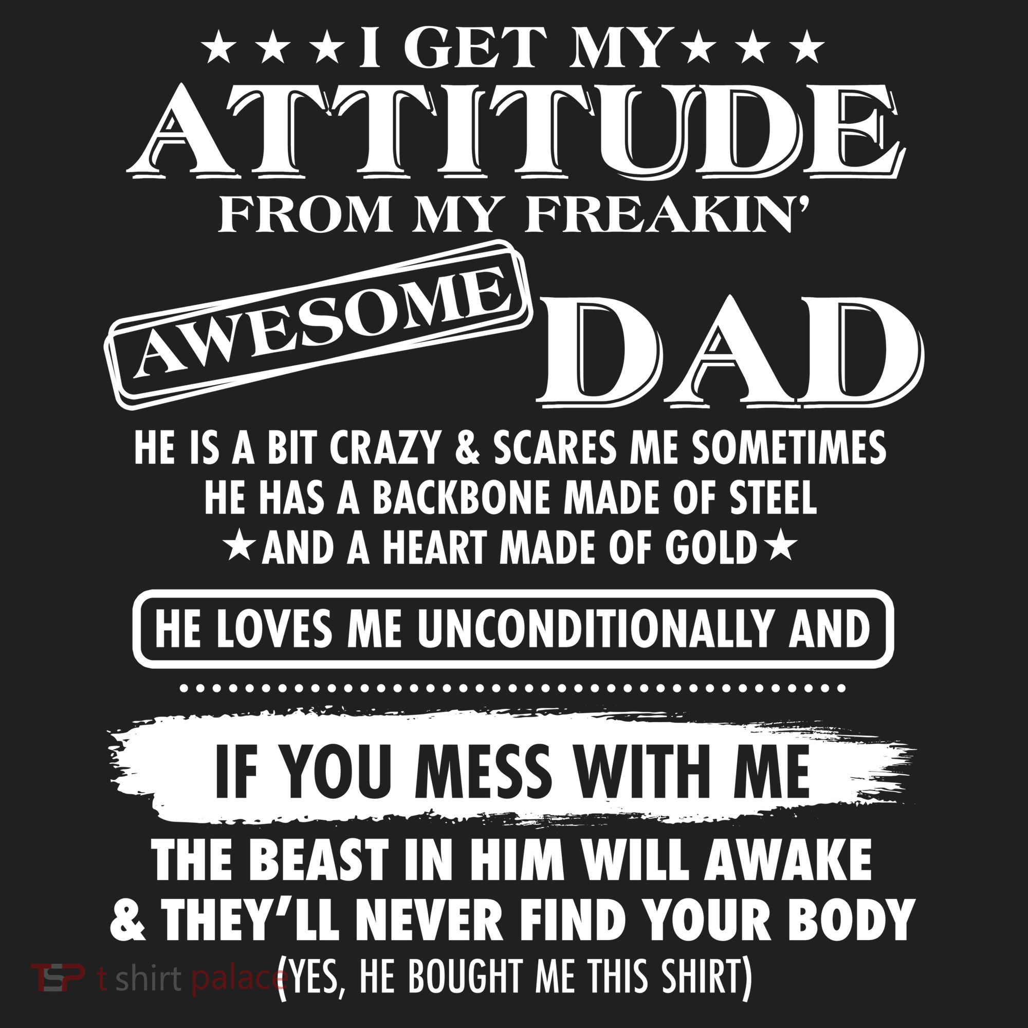 I Get My Attitude From My Freakin' Awesome Dad Beanie