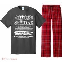 I Get My Attitude From My Freakin' Awesome Dad Pajama Set thumb 0