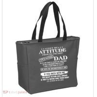 I Get My Attitude From My Freakin' Awesome Dad Tote Bag thumb 2