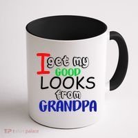 I Get My Looks From Grandpa Coffee Mug thumb 1