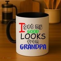 I Get My Looks From Grandpa Coffee Mug thumb 4