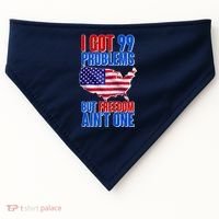 I Got 99 Problem But Freedom Ain't One USA-Made Doggie Bandana thumb 0