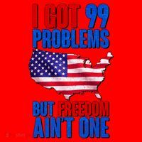 I Got 99 Problem But Freedom Ain't One Santa Hat thumb 1