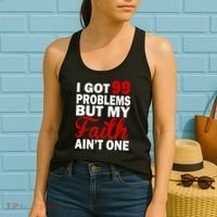 I Got 99 Problems But My Faith Ain't One Women's Tank Top thumb 2
