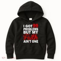 I Got 99 Problems But My Faith Ain't One Kids Hoodie thumb 0