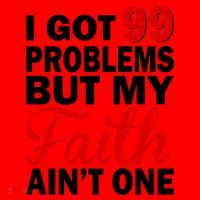 I Got 99 Problems But My Faith Ain't One Santa Hat thumb 1