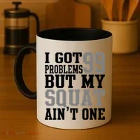 I Got 99 Problems But My Squat Ain't One Coffee Mug thumb 4