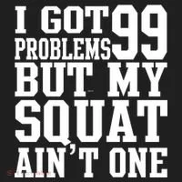I Got 99 Problems But My Squat Ain't One Golf Towel thumb 3