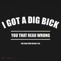 I Got a Dig Bick You Read That Wrong Funny Word Play Doggie Tank thumb 4