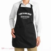 I Got a Dig Bick You Read That Wrong Funny Word Play Apron thumb 2