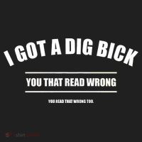 I Got a Dig Bick You Read That Wrong Funny Word Play Golf Towel thumb 3