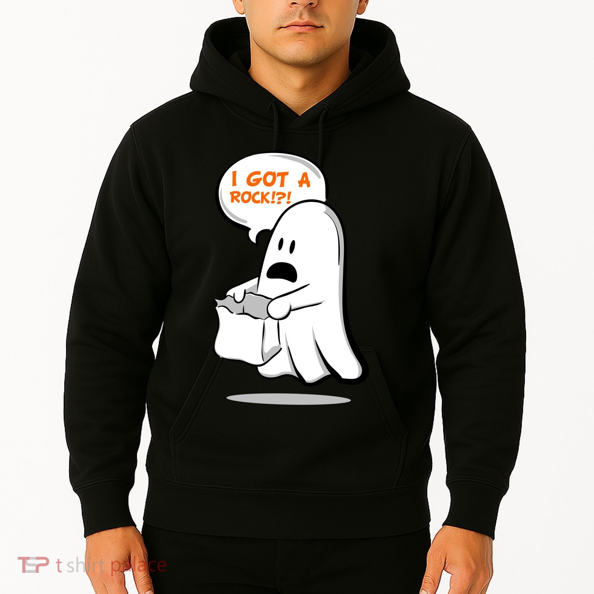 I Got A Rock!?! Halloween Ghost Trick or Treat Hoodie