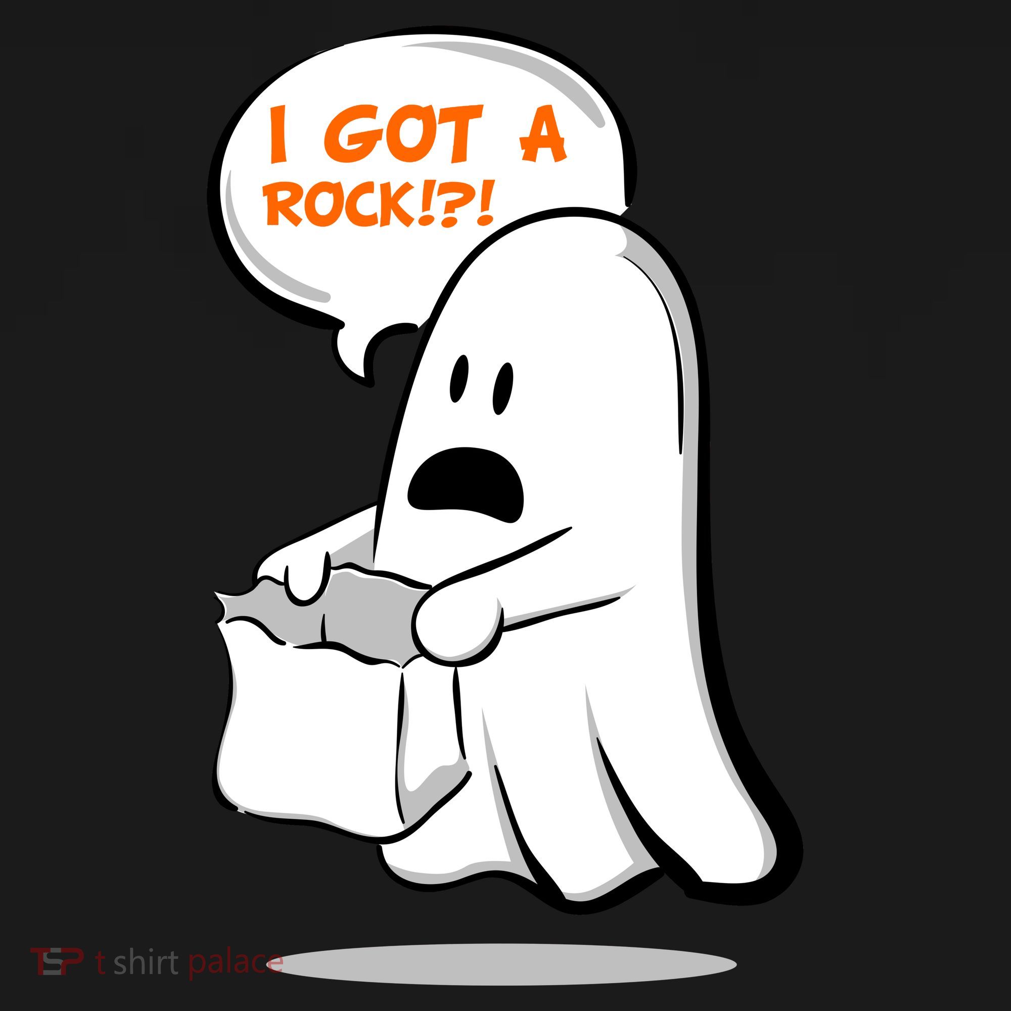 I Got A Rock!?! Halloween Ghost Trick or Treat Hoodie