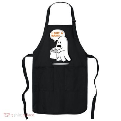 I Got A Rock!?! Halloween Ghost Trick or Treat Apron