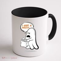 I Got A Rock!?! Halloween Ghost Trick or Treat Coffee Mug thumb 1