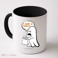I Got A Rock!?! Halloween Ghost Trick or Treat Coffee Mug thumb 0