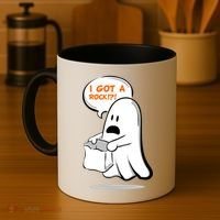 I Got A Rock!?! Halloween Ghost Trick or Treat Coffee Mug thumb 4