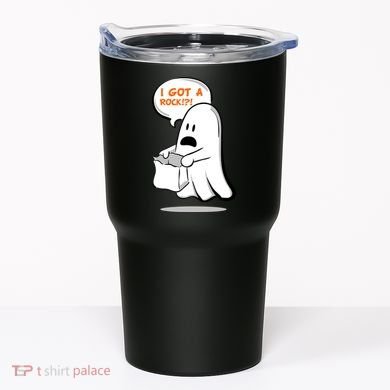 I Got A Rock!?! Halloween Ghost Trick or Treat Tumbler