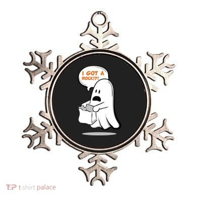 I Got A Rock!?! Halloween Ghost Trick or Treat Ornament