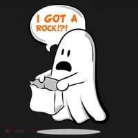 I Got A Rock!?! Halloween Ghost Trick or Treat Ornament thumb 1