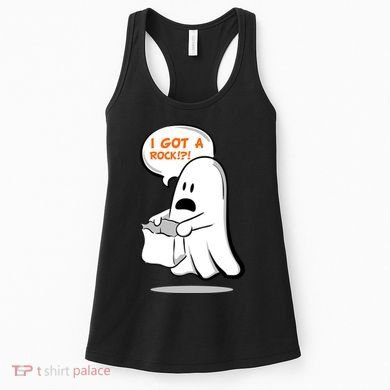 I Got A Rock!?! Halloween Ghost Trick or Treat Women's Tank Top